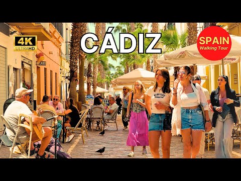 🇪🇦[4K 60fps] CÁDIZ, Spain ⛵️ The Most Beautiful City in Andalusia? 😯 Don't Lose these Sights!⏳️