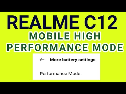 Realme c12 mobile hanging solve  high performance mode setting