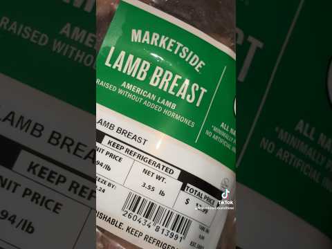 Cooking LAMB BREAST 🐑 in the oven. #lambbreast #lambribs #lamb #ribs #cooking #food #foodies