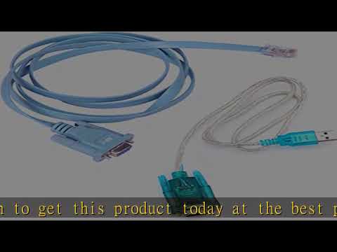 HDE USB to Serial Interface Cable with Serial to RJ45 Console Adapter Cable for Cisco Routers