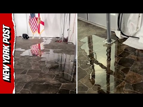 Water seen seeping into 'Alligator Alcatraz' during heavy storm