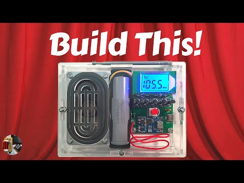 ICStation DIY FM Stereo 18650 Powered Radio Kit