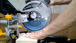 REVIEW OF CHICAGO ELECTRIC 10" SLIDING COMPOUND MITER SAW - PART 2 (OPERATION)