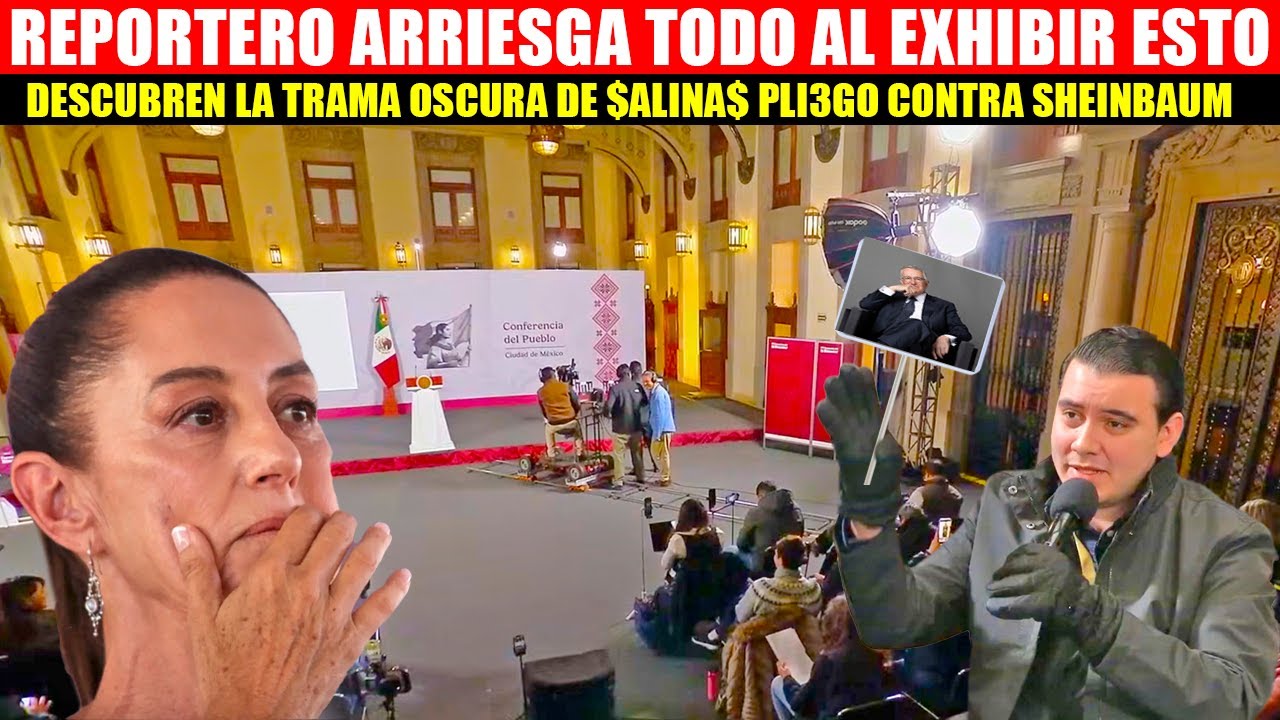 💥🚨MIRA:JOVEN REPORTERO ARRIESGA SU VIDA AL EXHIBIR ESTO EN LA MAÑANERA, SHEINBAUM EN SHOCK Thumbnail