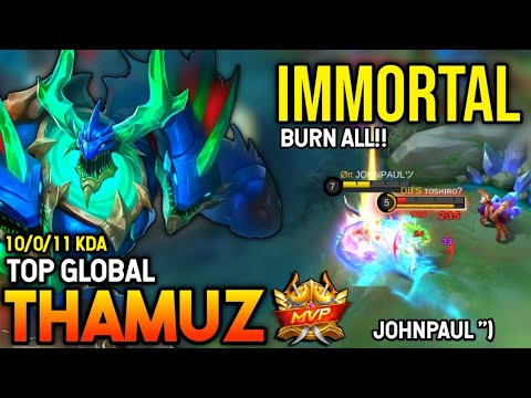 THAMUZ BEST BUILD 2022 | TOP GLOBAL THAMUZ GAMEPLAY | MOBILE LEGENDS✓