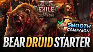 [PoE 2] BEAR Druid Build - 0.5 Shaman Leveling League Starter - Path of Exile 2