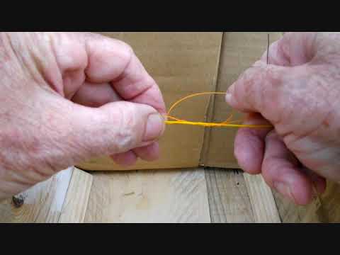 Fishing sliding stop knot for float fishing