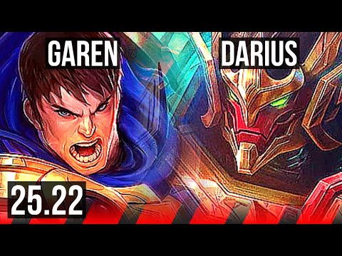 GAREN vs DARIUS (TOP) | 6 solo kills, Legendary | EUW Diamond | 25.22