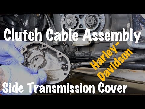 Remove Harley Clutch Cable Assembly Under Side Transmission Cover-DIY