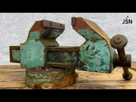 Restoration of a HUGE 40 Kg rusty vise
