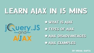 Learn Ajax in 15 mins with examples