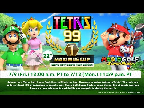 Tetris 99 - Special Event Theme 15 - Mario Golf: Super Rush!