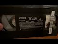 Last Dance 1996 VHS