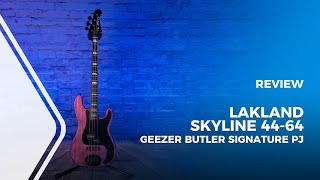 Video thumbnail for LakLand Skyline 44-64 Geezer Butler Signature PJ Bass Guitar Review by Higher HZ
