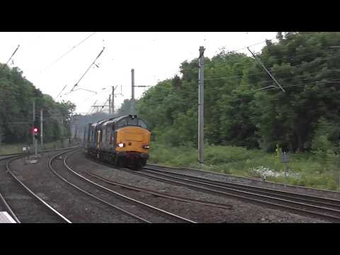 DRS 37610-37602 4M44 Mossend Daventry Lancaster Full Thrash 20th June 2013
