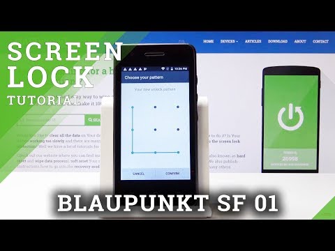 How to Set Up Screen Lock in BLAUPUNKT SF 01 - Add Password / Use Pattern Protection