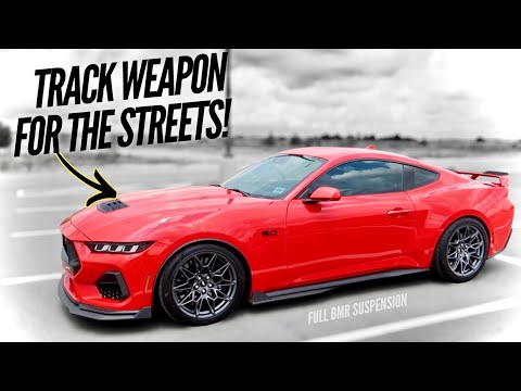 MY 2024 MUSTANG GET'S BMR FULL TRACK SUSPENSION *FEELS LIKE A GO KART?
