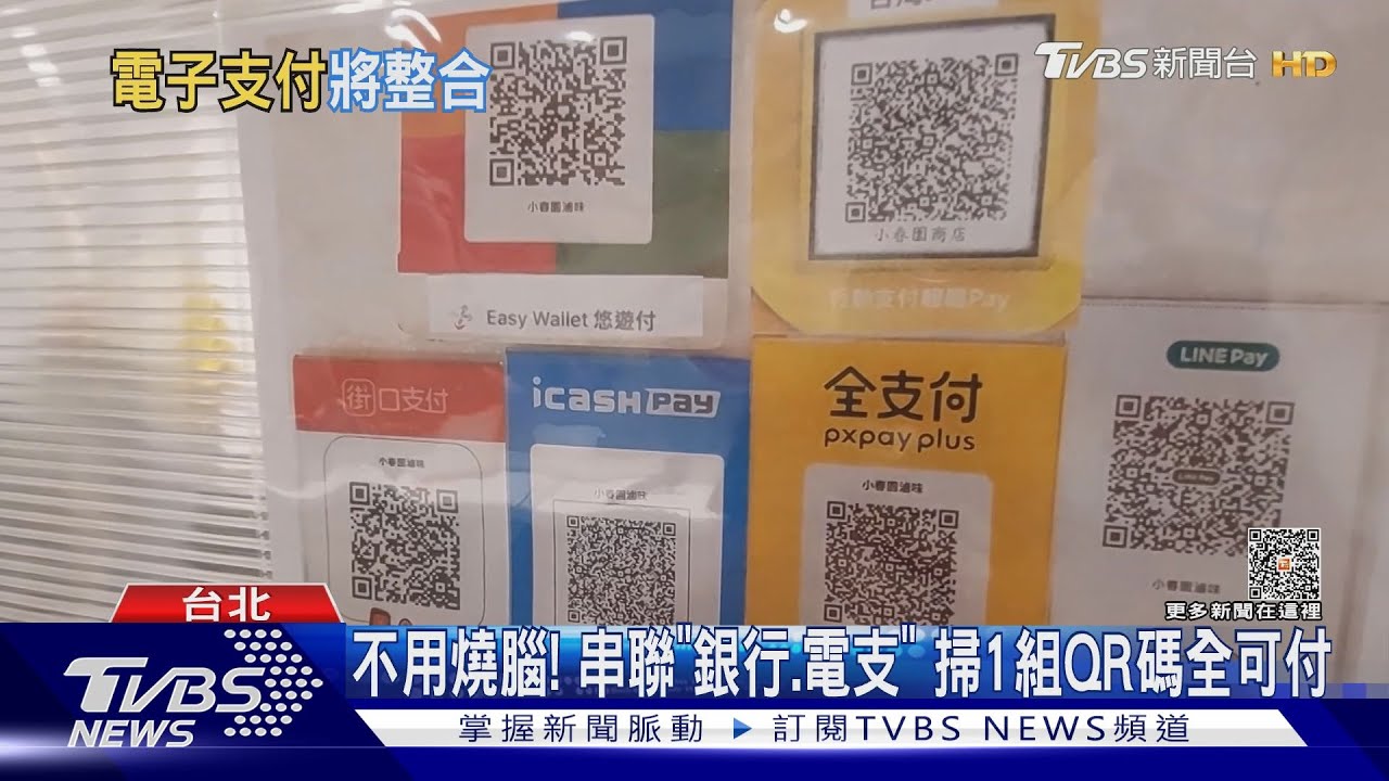 不用燒腦！串聯「銀行、電支」　掃1組QR碼全可付