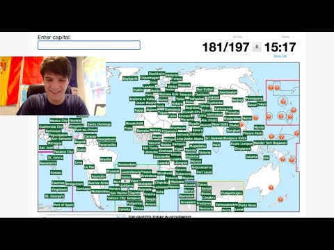 SPORCLE WORLD RECORD - Typing EVERY World Capital in 5 minutes