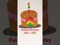 Tasty Rainbow Birthday Cake Shorts Cake Diy Ytshots Drawing