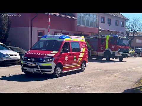 VFD Zreče, Command Vehicle, Fire Engine - responding to a traffic accident