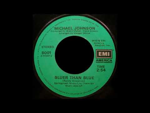 Michael Johnson “Bluer Than Blue 1978” Folk Pop US – 45 RPM Pro