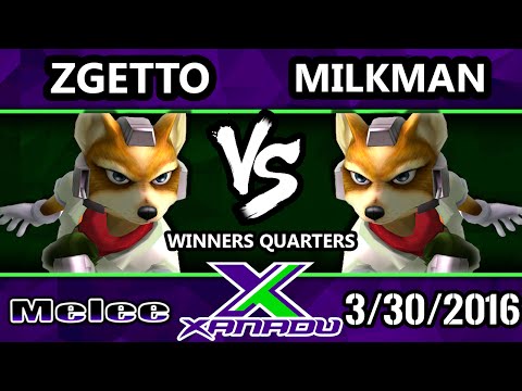 S@X 143 - Zgetto (Fox) Vs. OES | Milkman (Fox) SSBM Winners Quarters - Smash Melee