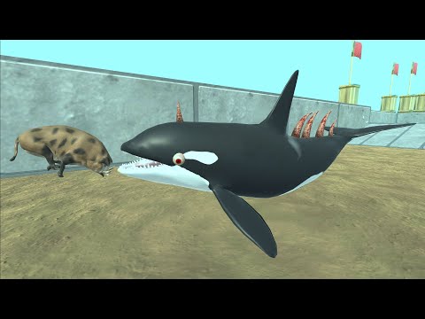 ORCA SKULL ISLAND DEATH RUN - Animal Revolt Battle Simulator