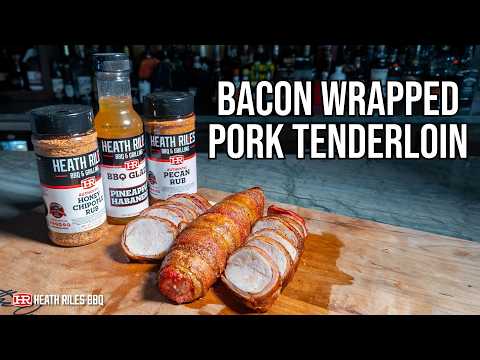 Bacon Wrapped Pork Tenderloin on the Camp Chef Woodwind Pro 36 | Heath Riles BBQ