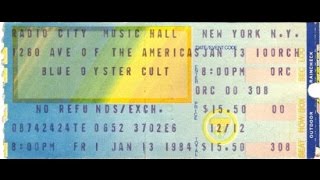 Blue Öyster Cult - Roadhouse Blues w/ Richie Canata - NYC 1/13/84