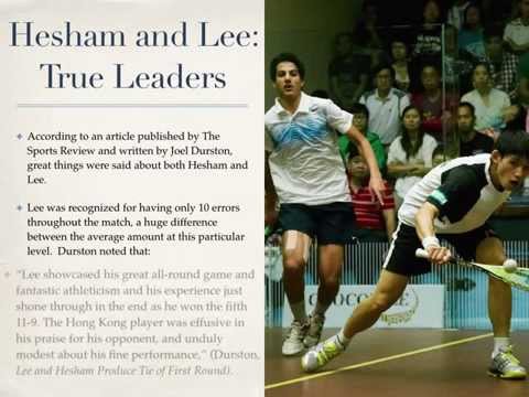 Kush Mahan: Good Sportsmanship the Canary Wharf Squash Classic