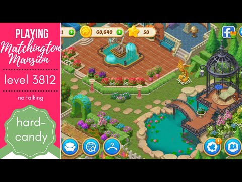 ASMR | Playing Matchington Mansion level 3812 | Hard - candy | No talking