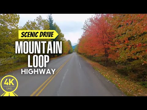 3HRS Mountain Loop Hwy in Fall | Newhalem-Wenatchee Road, WA | Autumn Scenery for Indoor Cycling