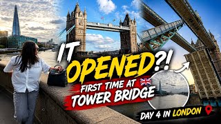 I Visited Tower Bridge for the First Time 🇬🇧 + It OPENED! 😱 | London Vlog