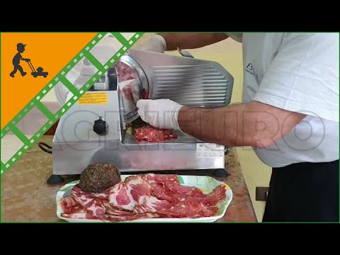 Affettatrice CELME FA 250: primo utilizzo della macchina semi-professionale  con motore da 180W