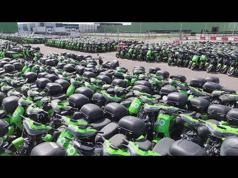 Deelscooters achtergelaten