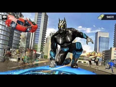 Panther Robot War: Superhero Crime City Battle Android Gameplay