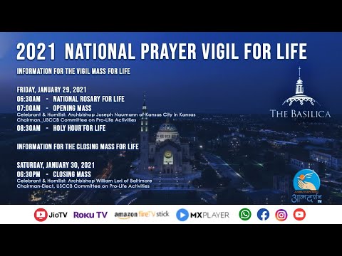 January 29, 2021 | Closing Mass of the National Prayer Vigil for Life