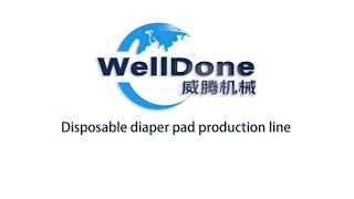 High-Speed Disposable Diaper Pad Production Line | Welldone Hygiene Machinery