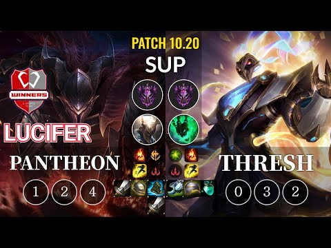 WNS Lucifer Pantheon vs Thresh Sup - KR Patch 10.20