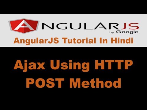 Angularjs Tutorial 25 Ajax Using Http Post Method Hindi