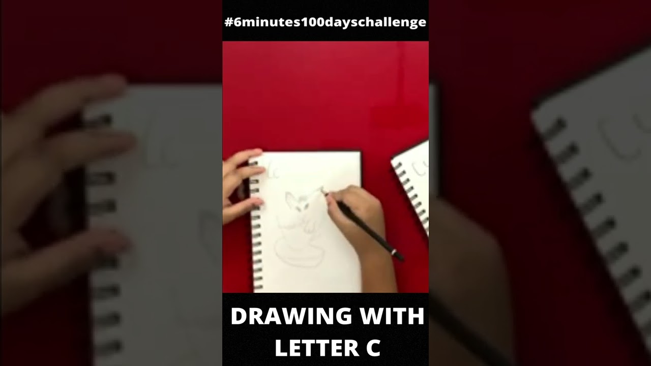 How to draw Amazing Drawings from LETTER C with hands easy step by step Tutorial