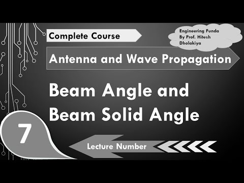 Beam Angle Beam Solid Angle Antenna Parameter in Antennas Wave Propagation by Engineering Funda