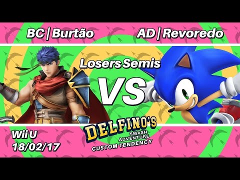 DSA: Custom Tendency - AD | Revoredo (Sonic) vs BC | Burtão (Ike) - Losers Semis