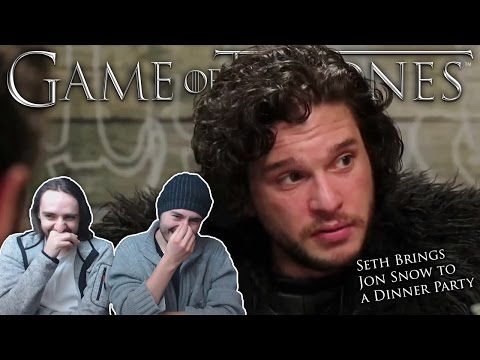 Seth Brings Jon Snow to a Dinner Party REACTION