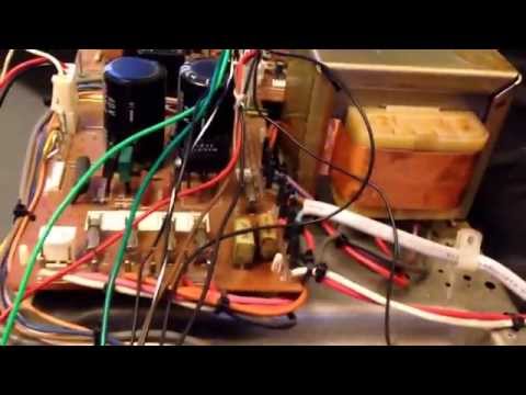 Amp & power supply salvaged from a Yamaha electone C55 organ