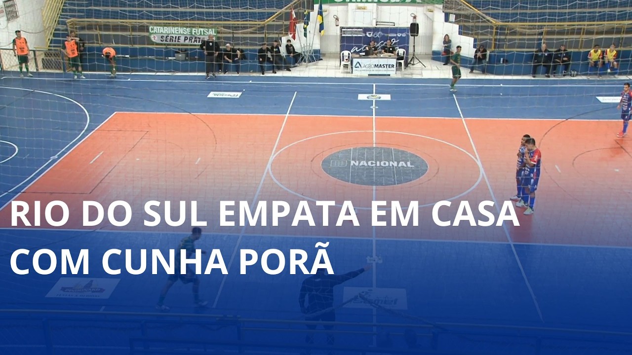 Rio do Sul Futsal empata em casa com Cunha Porã