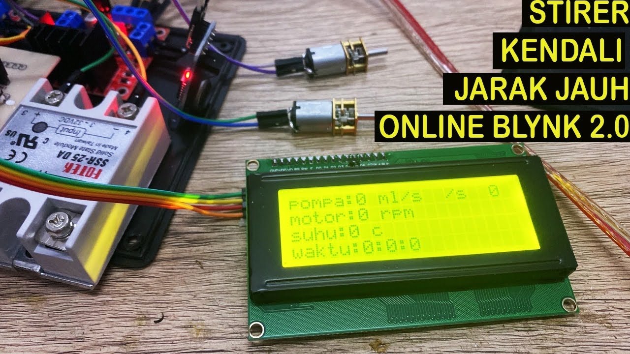 Stirer Kendali Jarak Jauh Online Blynk 2.0