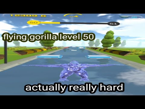 Flying Gorilla Level 50 Gameplay (hard) - YouTube