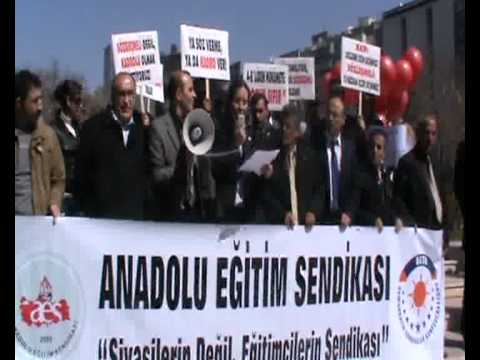 AES 25 Mart Sözleşmeliye Kadro Eylemi
